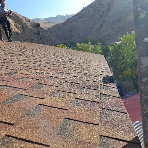 اجرای سقف شیروانی شینگل در فیروزکوه