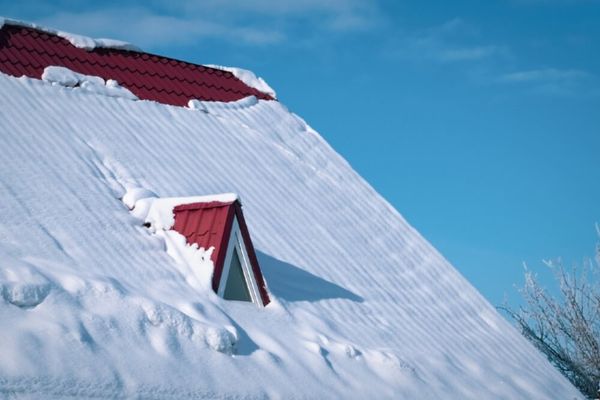 انواع آسیب برف به سقف